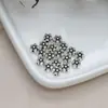 Cuentas Espaciadoras de Flor de Aleación Hechas a Mano para Pulsera DIY, Collar, Colgante, Accesorios de Joyería