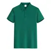 Camisa polo de manga corta para hombre en verano, estilo casual de negocios, camiseta transpirable de color liso, top versátil y moderno, camiseta de manga corta para hombre