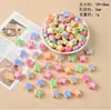 Acrílico Cor AB Cor Sólida Duas Cores Doce Borboleta Contas Corrente para Celular Corda de Cabelo Contas Soltas Acessórios para Joias DIY Atacado