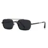 Gafas de Sol Polarizadas para Hombre, Exportación Transfronteriza Popular, Estilo Callejero Europeo y Americano, Modelo Influencer de Instagram, Gafas de Sol Cuadradas 14114