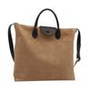 Bolso de mano de ante para mujer, nuevo bolso de hombro vintage Maillard de otoño e invierno de 2024, bolso bandolera de gran capacidad.