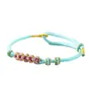 Pulsera de Nudo Flor de Durazno para Hombres y Mujeres, Hilo Rojo Flor de Durazno Producto Semi-Terminado DIY, Se Puede Ensartar con Cuentas, Accesorio, Pulsera de Cuentas de la Suerte, Regalo