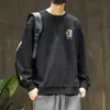 Otoño 2026 Nuevo Sudadera de Alto Nivel Estilo Americano para Hombre Otoño/Invierno Holgada Estilo Callejero Fresca Camiseta de Manga Larga de Alto Nivel para Hombre Top