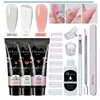Arte de Uñas 15ml Gel de Extensión Set de 12 Piezas, Pincel Moldeador de Uñas, Gel de Cristal, Gel de Cristal Exclusivamente para Ventas Transfronterizas