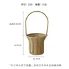 Novo Chapéu Cesta de Flores Tecida Buquê de Flores Arranjo Floral Bolsa de Mão Cesta Artesanal Criativa Presente DIY Materiais Florais