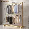 Tendedero Plegable de Balcón, Perchero Plegable de Pie para Dormitorio, Perchero, Estante de Exhibición de Ropa de Doble Capa para el Hogar