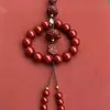 Nuevo Amuleto de la Fortuna Loto Bodhi Cinabrio Gato de la Suerte Colgante para Coche Decoración Colgante Interior Adorno para Espejo Retrovisor del Coche Paz