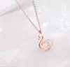 Colar de diamante redondo estilo coreano moda requintado personalidade aço titânio colar clavícula feminino alta qualidade luxo leve