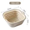 Bacia de lavagem de vegetais de camada dupla Cesta de drenagem Conjunto de oito peças Cozinha multifuncional Cozinha doméstica Novo prato de frutas Sala de estar Lavagem Cesta de vegetais
