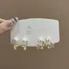 Pendientes de Plata de Ley S925 con Perlas de Imitación de Gama Alta para Mujer, Pendientes de Diseño Nicho, Pinzas para Orejas y Accesorios para Orejas Versátiles y Elegantes