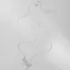 Collar de Perla Mariposa Elegante de Plata de Ley S999 Cadena para Clavícula de Plata Pura de Alta Gama de Nicho para Mujer Collar Versátil Elegante