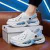 Sandalias perforadas de suela gruesa para hombre para verano, sandalias cerradas antideslizantes de EVA, zapatos de playa transpirables, zapatos para exteriores, a la moda