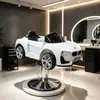 Asiento para Corte de Cabello para Niños Peluquería Juguete Eléctrico Coche de Dibujos Animados Silla para Corte de Cabello para Bebés y Niños para Peluquería