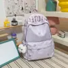 Mochila estilo coreano para chica dulce con bordado de estrellas, un diseño fresco y alegre, perfecta para el uso diario de chicas de secundaria y preparatoria, ya sea para la escuela o para ir de compras.