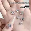 Produto acabado em forma de ovo de pombo sem base, bolas de diamante empilhadas, decorações para nail art, ornamentos de diamante coloridos, acessórios de diamante para nail art