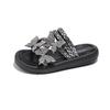 Zapatillas Populares Infantiles de Amazon 2026 Modelo Nuevo Zapatos de Princesa para Niñas con Pedrería, Moño, Pantuflas Deslizantes Transpirables