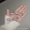 Pinza para el Cabello Rosa de Lunares para Niños, Tela, Lazo Pequeño, Par de Pinzas, Pinza Lateral, Pinza para Flequillo, Accesorios para el Cabello