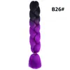 Trenza Jumbo Africana de Colores, Trenzas Sueltas Grandes, Rastas de Color Degradado, Procesamiento Personalizado
