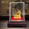 Adornos del Año del Dragón, Arena de Terciopelo del Dragón Zodiacal, Adornos de Dragón Chapados en Oro, Regalos, Artesanías, Fiesta Anual, Tienda 4S, Regalos para Compañías de Seguros