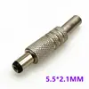 Enchufe de alimentación DC DC-099 5.5x2.1/2.5mm DC099 conector hembra de carga metálico con conexión roscada
