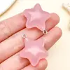 Mistura de 10 Peças de 27x23mm Pequenos Pingentes de Estrela de Cinco Pontas de Resina Coloridos como Bala de Gelatina Fresca Materiais para Acessórios de Joias DIY