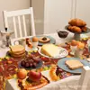Zc040 Camino de Mesa de Pavo Mantel de Mesa Fiesta Tema Festivo Hogar Sala de Estar Mesa de Comedor Decoración de Acción de Gracias Juego de Manteles Individuales