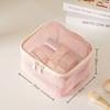 Bolsa de Almacenamiento para Maquillaje Malla Japonesa y Coreana Gran Capacidad Neceser de Viaje Transpirable Drenaje Portátil Bolsa Cosmética Venta Caliente Transfronteriza