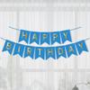 Bandeira de Feliz Aniversário Rabo de Peixe Bronzeado Decoração de Festa de Feliz Aniversário Banner de Feliz Aniversário Flor