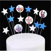 Celebridad de Internet Niño Cumpleaños Horneado Pastel Decoración Adornos Niños Ultraman Superhéroe Transformable Planeta Mesa de Postres Accesorios
