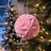 Bola Individual de Terciopelo Flocado Bola de Navidad Bola Colgante Decoraciones para Árbol de Navidad Rojo Navideño Accesorios Colgantes de Año Nuevo Accesorios