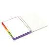 Caderno de notas de silicone pop it a6 para alívio de estresse