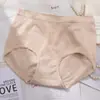 Roupa íntima feminina de peça única sem costura, com fio colorido, cintura alta, nova, superelástica, tamanho grande, para meninas cheinhas, calcinha feminina Head