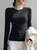 Camisa Térmica de Polar de Manga Larga para Mujer, Moderna y Versátil, Top Cálido para Vestir en Capas, Capa Base Engrosada Otoño e Invierno 2026