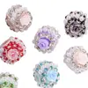 Flor de Rosa Nueva Artesanía Pesada Estilo Exótico Agujero Recto Cuentas Sueltas DIY Llavero para Teléfono Accesorios para Joyería Venta al por Mayor
