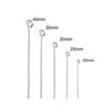 Acero inoxidable 9 pines T-pin pin redondo pin de conexión material para abalorios DIY aretes joyería colgante al por mayor