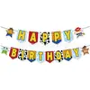 Nova faixa de banner de elfo de cachorro de desenho animado da Amazon para festa infantil, suprimentos de decoração para festa de aniversário ao ar livre