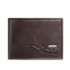 Venta Directa de Fábrica Cartera Corta para Hombre Ultradelgada con Amplio Compartimento para Billetes, Cremallera, Portatarjetas de Identificación Integrado, Cartera de Cuero PU