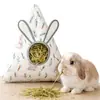 Bolsa Alimentadora de Pasto para Conejos, Gran Capacidad, Engrosada, Resistente al Desgaste, Anti-Desperdicio, Adecuada para Cobayas, Chinchillas, Hámsters y Ardillas