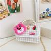 Nuevo monedero portátil estilo occidental Princesa Perla con cadena de moda, bolso de hombro infantil, monedero para cambio de dibujos animados lindo