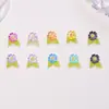 Venta caliente transfronteriza hielo transparente flor hojas decoraciones para uñas resina pequeños accesorios aretes DIY pinzas para el cabello accesorios para uñas pedrería