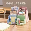Portalápices, Caja de Almacenamiento de Papelería de Dibujos Animados Lindos, Caja de Almacenamiento de Escritorio para Dormitorio de Estudiantes, Tarro de Almacenamiento de Aspecto Elegante, Gran Capacidad