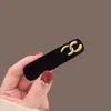 Estilo Perfumado Prendedor Quebra-Cabelo Estilo Hepburn Grampo de Cabelo de Veludo Francês BB Clip Design de Nicho Franja Presilha Lateral Feminina