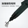 Yitao 801 Punta Plana para Destornillador Eléctrico Negro Cabeza de Destornillador Eléctrico de Diamante con Punta Magnética Endurecida Broca de 5mm