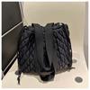 Bolsa Outono e Inverno Nova Nuvem Plissada Bolsa Grande Feminina Casual Personalizada Leve Grande Capacidade Bolsa Dumpling Bolsa Transversal Bolsa para o Dia a Dia