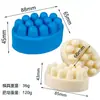 Molde de Jabón de Masaje de Silicona de Agujero Único Ovalado para Manualidades DIY, Jabón de Masaje, Hogar