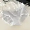 Gasa de Burbujas~Ropa Interior Dulce y Atractiva para Niña, Transpirable para Verano, Longitud Extendida, Refuerzo de Algodón Antibacteriano 10A, Malla de Encaje, Sin Costuras y Ligero