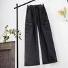 Temporada Jeans Retrô Estilo Novo Americano Calças Masculinas Soltas Versáteis Casuais Simples Workwear Calças de Perna Larga