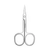 Tijeras de acero inoxidable para cejas tijeras para cejas tijeras de belleza portátiles tijeras de maquillaje puntiagudas tijeras redondas multifuncionales para cejas tijeras pequeñas