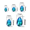 Wei Chen fondo plano forma de gota hebilla plana material de vidrio de cristal DIY cosido a mano taladro ropa zapatos cosido taladro doble agujero