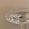 Anel simples de zircônia anel aberto design de nicho feminino anel estilo frio luxo leve sensação de alto nível anel de dedo empilhável